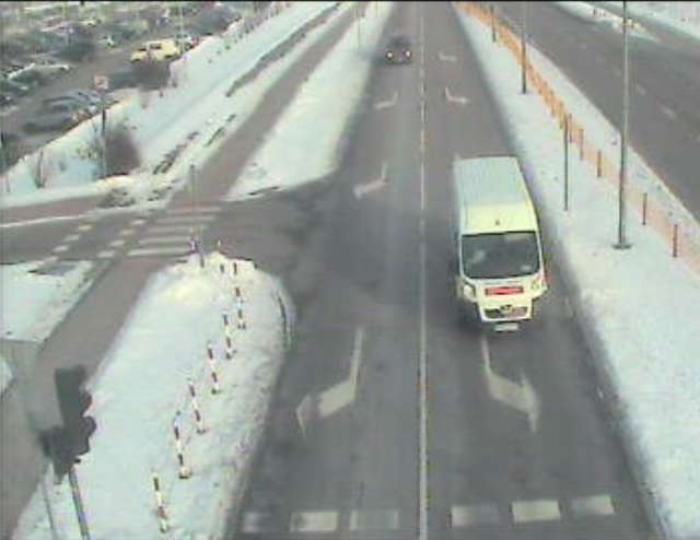 Obraz z kamery na skrzyżowaniu ulic Mickiewicza z Jacka Kuronia w Białymstoku