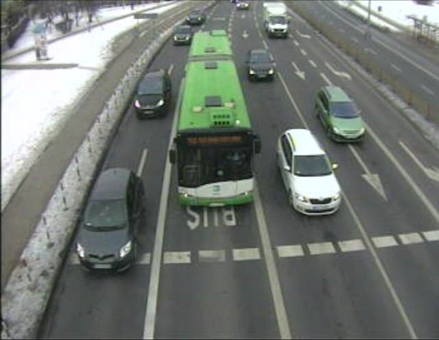 Obraz z kamery online z ulicy Wiejskiej w Białymstoku